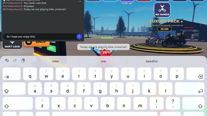 Game passes and Robux value screenshot